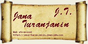 Jana Turanjanin vizit kartica